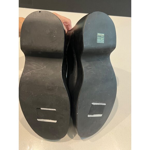 Paloma Barceló Black Leather Chunky Platform Chelsea Boots size 10 - Picture 5 of 7